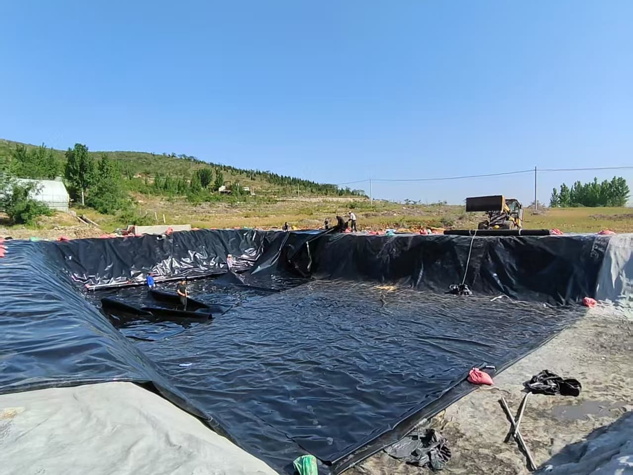 Planta de producción de geomembranas | Proceso de extrusión de película soplada